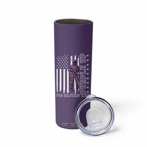 Purple Up For Military Kids Skinny Tumbler Military Child Month TS02 Print Your Wear