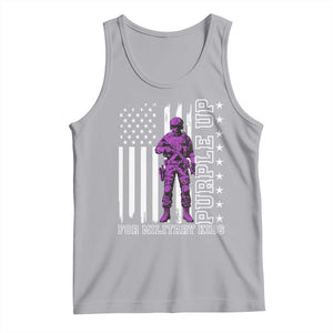 Purple Up For Military Kids Tank Top Military Child Month TS02 Athletic Heather Print Your Wear