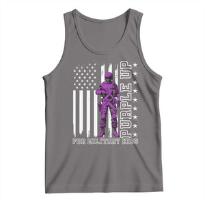 Purple Up For Military Kids Tank Top Military Child Month TS02 Deep Heather Print Your Wear