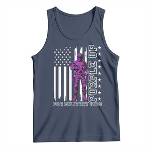 Purple Up For Military Kids Tank Top Military Child Month TS02 Navy Print Your Wear