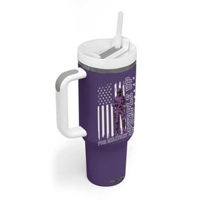 Purple Up For Military Kids Tumbler With Handle Military Child Month TS02 Print Your Wear