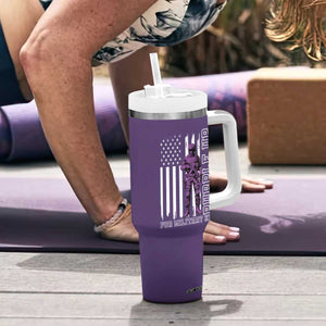 Purple Up For Military Kids Tumbler With Handle Military Child Month TS02 Print Your Wear