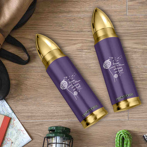 Purple Up For Military Kids Bullet Tumbler Brave Enough To Bloom Wherever We Land Month of Military Child TS02 Print Your Wear