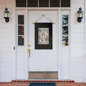 Trump The Healer Graphic Garden Flag Vintage Etching Style Religious Political Satire TS02 Print Your Wear