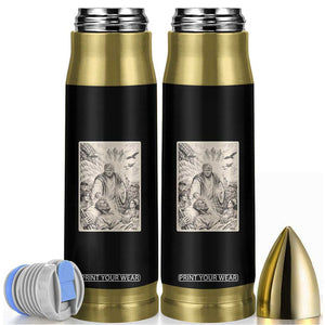 Trump The Healer Graphic Bullet Tumbler Vintage Etching Style Religious Political Satire TS02 Black Print Your Wear