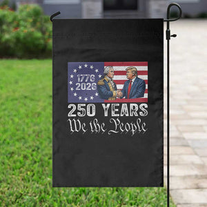 250 Years George Washington and Trump Handshake Patriotic Garden Flag We The People 1776-2026 Founding Fathers Legacy TS02 Print Your Wear