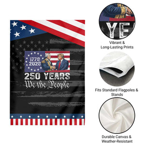 250 Years George Washington and Trump Handshake Patriotic Patriotic Garden Flag We The People 1776-2026 Founding Fathers Legacy TS02 Print Your Wear