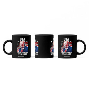 USA 250 Years 1776-2026 Trump Patriotic Portrait Coffee Mug American Flag Semiquincentennial Celebration TS02 Print Your Wear