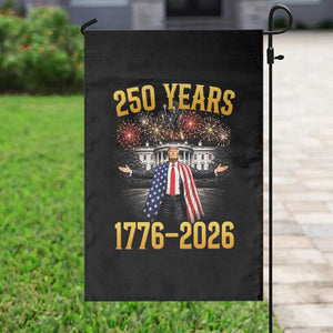 250 Years 1776-2026 Trump Daddys Home Patriotic Garden Flag Fireworks 250th Anniversary Semiquincentennial Celebration TS02 Print Your Wear