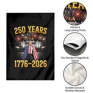 250 Years 1776-2026 Trump Daddys Home Patriotic Garden Flag Fireworks 250th Anniversary Semiquincentennial Celebration TS02 Print Your Wear