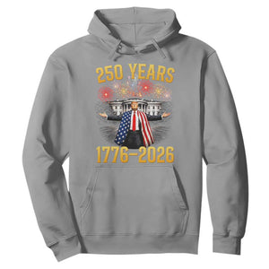 250 Years 1776-2026 Trump Daddys Home Patriotic Hoodie Fireworks 250th Anniversary Semiquincentennial Celebration TS02 Sport Gray Print Your Wear