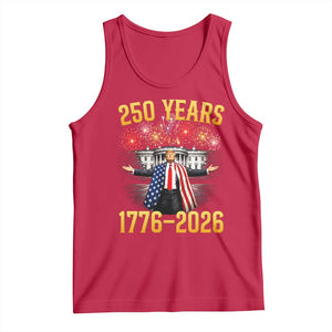 250 Years 1776-2026 Trump Daddys Home Patriotic Tank Top Fireworks 250th Anniversary Semiquincentennial Celebration TS02 Red Print Your Wear