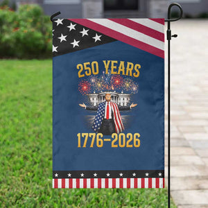 250 Years 1776-2026 Trump Daddys Home Patriotic Patriotic Garden Flag Fireworks 250th Anniversary Semiquincentennial Celebration TS02 Classic Blue Black Print Your Wear