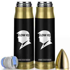Low IQ Political Silhouette Profile Humor Bullet Tumbler Satirical Politics Subtle Hate TS02 Black Print Your Wear