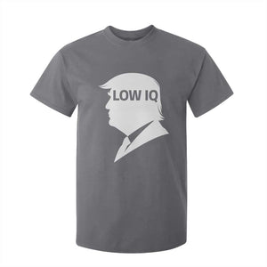 Low IQ Political Silhouette Profile Humor T Shirt For Kid Satirical Politics Subtle Hate TS02 Charcoal Print Your Wear