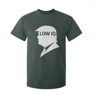 Low IQ Political Silhouette Profile Humor T Shirt For Kid Satirical Politics Subtle Hate TS02 Dark Forest Green Print Your Wear
