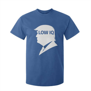 Low IQ Political Silhouette Profile Humor T Shirt For Kid Satirical Politics Subtle Hate TS02 Royal Blue Print Your Wear