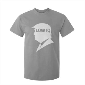 Low IQ Political Silhouette Profile Humor T Shirt For Kid Satirical Politics Subtle Hate TS02 Sport Gray Print Your Wear