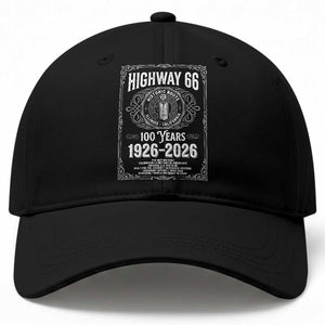 Historic Mother Road Highway 66 Baseball Cap Centennial 1926-2026 Classic Gas Pump Filigree Graphic TS02 Print Your Wear
