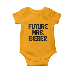 Future Mrs. Pop Star Bride to Be Baby Onesie Iconic Music Fan Gift Vintage TS02 Gold Print Your Wear