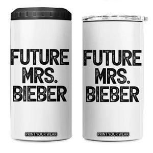 Future Mrs. Pop Star Bride to Be 4 in 1 Can Cooler Tumbler Iconic Music Fan Gift Vintage TS02 One Size: 16 oz White Print Your Wear