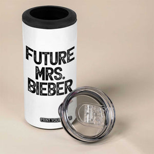 Future Mrs. Pop Star Bride to Be 4 in 1 Can Cooler Tumbler Iconic Music Fan Gift Vintage TS02 Print Your Wear