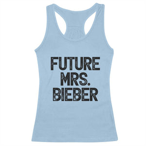 Future Mrs. Pop Star Bride to Be Racerback Tank Top Iconic Music Fan Gift Vintage TS02 Light Blue Print Your Wear