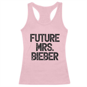 Future Mrs. Pop Star Bride to Be Racerback Tank Top Iconic Music Fan Gift Vintage TS02 Light Pink Print Your Wear