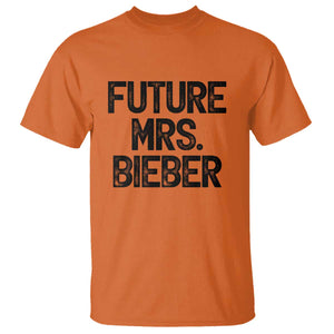 Future Mrs. Pop Star Bride to Be T Shirt Iconic Music Fan Gift Vintage TS02 Orange Print Your Wear