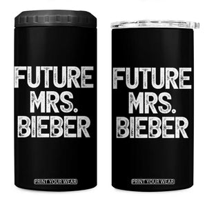 Future Mrs. Pop Star Bride to Be White Script 4 in 1 Can Cooler Tumbler Iconic Music Fan Gift Vintage TS02 One Size: 16 oz Black Print Your Wear