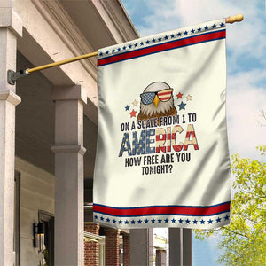 Patriotic Bald Eagle Garden Flag How Free Are You Tonight 4th of July TS02 Modern Beige Red Print Your Wear