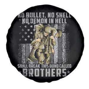 American Veteran Spare Tire Cover No Bullet No Shell No Demon This Bond Called Brothers Brotherhood TS02 Print Your Wear