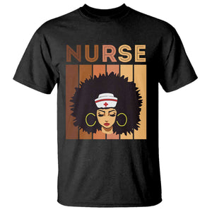 Black Nurse T Shirt Magic Afro Melanin RN Woman TS02 Black Print Your Wear