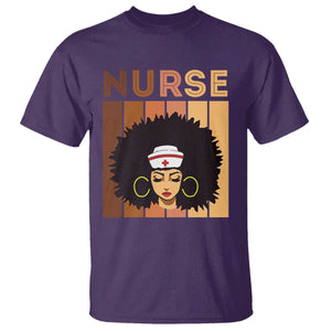 Black Nurse T Shirt Magic Afro Melanin RN Woman TS02 Purple Print Your Wear