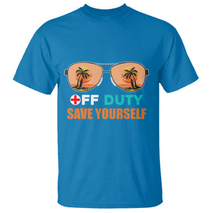 Funny Retired Nurse Off Duty Save Yourself Vacation Mode On Nurse T Shirt TS02 Printyourwear