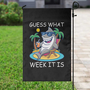 Funny Shark Lover Week Garden Flag Week Guess What Week It Is Summer Beach TS02 Print Your Wear
