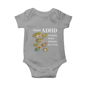 I Have ADHD Attention Deficit Hold up is Dat a Frog Baby Onesie Funny Neurodiversity Humor Frogs Lover Meme