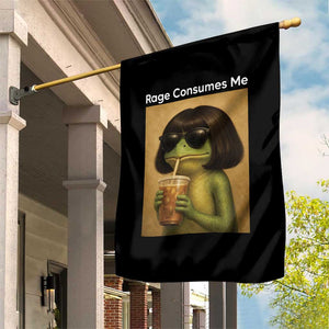 Funny Frog Bob Haircut Rage Consumes Me Garden Flag Renaissance Painting Meme