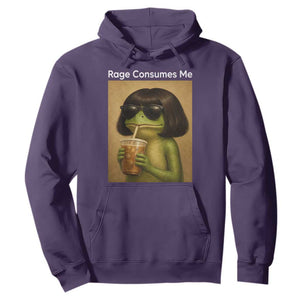 Funny Frog Bob Haircut Rage Consumes Me Hoodie Renaissance Painting Meme