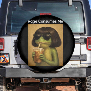 Funny Frog Bob Haircut Rage Consumes Me Spare Tire Cover Renaissance Painting Meme