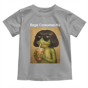 Funny Frog Bob Haircut Rage Consumes Me Toddler T Shirt Renaissance Painting Meme