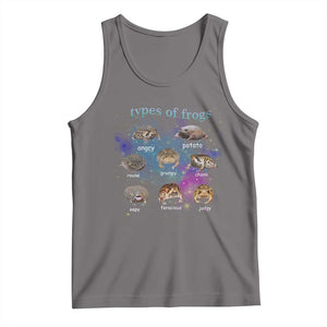 Types Of Frogs Funny Rain Frog Meme Chart Tank Top Angry Grumpy Eepy Chonk Potato Round Judgy Ferocious