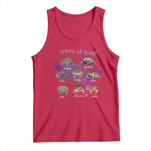 Types Of Frogs Funny Rain Frog Meme Chart Tank Top Angry Grumpy Eepy Chonk Potato Round Judgy Ferocious