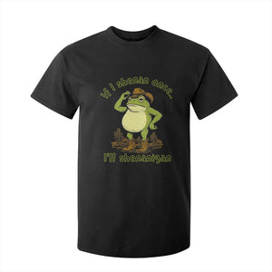 Funny Cowboy Frog Western Meme T Shirt For Kid If I Shenan Once I Will Shenanigan