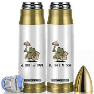 Funny Thrifting Frog Vintage Antique Hunter Bullet Tumbler We Thrift At Dawn Humor