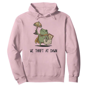 Funny Thrifting Frog Vintage Antique Hunter Hoodie We Thrift At Dawn Humor