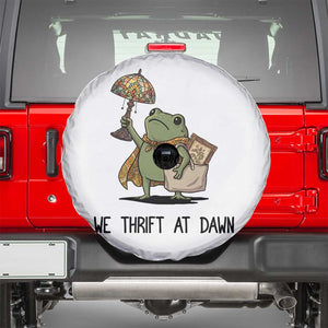 Funny Thrifting Frog Vintage Antique Hunter Spare Tire Cover We Thrift At Dawn Humor