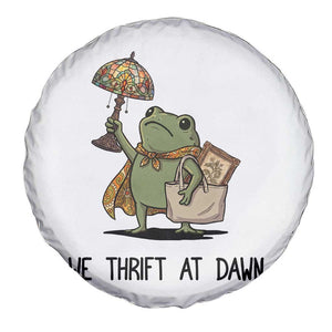 Funny Thrifting Frog Vintage Antique Hunter Spare Tire Cover We Thrift At Dawn Humor