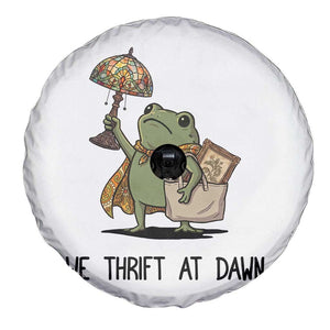 Funny Thrifting Frog Vintage Antique Hunter Spare Tire Cover We Thrift At Dawn Humor