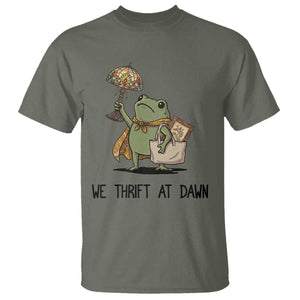 Funny Thrifting Frog Vintage Antique Hunter T Shirt We Thrift At Dawn Humor